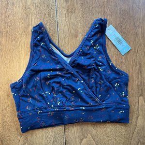 Floral French Terry Racerback Nursing Bra - Kindred Bravely (Size M Busty)